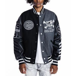 Qualité supérieure Letterman Baseball College Varsity Winter Bomber Jacket Fibre de bambou mince col montant Softshell - Product Image 5