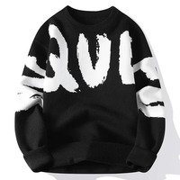 Nouveau design personnalisé hiver décontracté col rond vert tricot coton mode vêtements impression par sublimation hommes pulls chandails