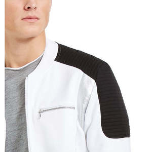 เสื้อแจ็คเก็ตแทร็คสีขาวไซส์ XL สำหรับผู้ชาย ยี่ห้อ INC International Concepts ระบายอากาศได้ดี กันลม ด้วยเทคนิคการฟอกสีแบบ Acid Wash สวมใส่สบาย มีโลโก้ - Product Image 2