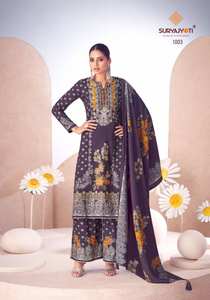 Venta al por mayor Premium Modal Material descarga impreso trabajo hecho a mano vestido catálogo completo indio pakistaní fiesta desgaste Salwar Kameez - Product Image 2