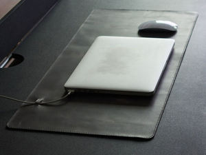 Office Premium Genuine <b>Leather</b> <b>Desk</b> <b>Mat</b> Heavy Duty Dustproof Smell Proof Smooth Durable Writing Surface Protective Table Pad - Product Image 4