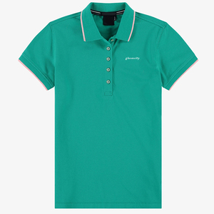 Camisa Casual de Manga Corta para Mujer, Corte Moderno y Ajustado, Tela de Algodón Elástica, Transpirable y de Secado Rápido para Uniformes de Trabajo - Product Image 3