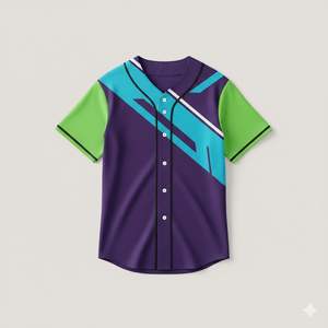 Maillots de baseball personnalisés respirants à séchage rapide pour équipes Fabricant d'uniformes sportifs OEM/ODM 100% polyester Col en V - Product Image 2