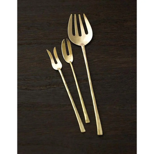 Fourchette à fruits élégante miroir polonais pour restaurant taille personnalisée en acier miroir fourchette à couverts en laiton pour cuisine et table - Product Image 3