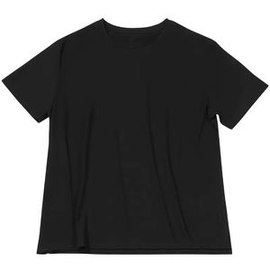 เสื้อยืดผ้าฝ้ายสำหรับผู้ชายเสื้อโอเวอร์ไซส์ผ้าคอตตอนทรงบ็อกซี่ทรงหลวมเปิดไหล่แบบเรียบใส่สบายพร้อมโลโก้ออกแบบได้ตามต้องการ - Product Image 5