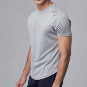 Camiseta Deportiva Unisex de Algodón 100% Tejido para Gimnasio, Venta al por Mayor, Casual, Lisa, Tallas Grandes, Personalizable, OEM, Transpirable - Product Image 5