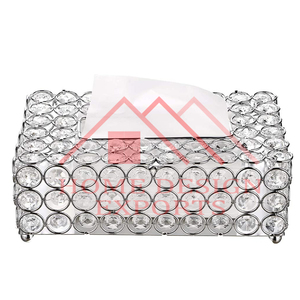 Boîte à mouchoirs en cristal faite à la main et distributeur de mouchoirs au tarif de gros - Product Image 4