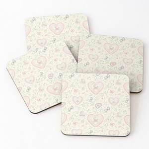 Sous-verres en bois de haute qualité carrés sur des sous-verres de service de thé imprimés 4 pièces ensemble maison et cuisine vente chaude sous-verres d'ustensiles de cuisine - Product Image 1