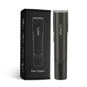 Kit de coupe de cheveux électrique alimenté par USB, tondeuse à cheveux étanche avec aspiration pour hommes, enfants, barbes et poils du visage, lame en acier inoxydable - Product Image 1