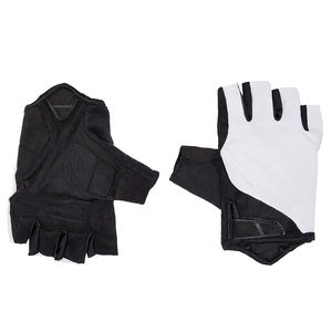 Gants de vélo confortables, sur mesure, en cuir/maille/polyester, résistants, écologiques et respirants, demi-doigts, vente en gros - Product Image 4