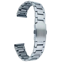 Bracelet de montre de luxe unisexe GD-P2 18-24 mm en argent, pièces de montre, boucle en acier inoxydable, bracelet de montre intelligente, résistant à l'eau, réglable