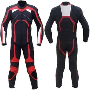 Combinaison de course personnalisée de haute qualité dernier style veste de moto en cuir véritable respirant imperméable OEM équipement de course en deux pièces - Product Image 5