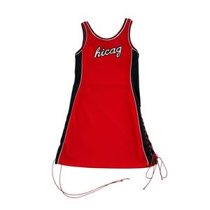 Maillot de basket respirant à séchage rapide de qualité supérieure, haut à cordon de serrage, robe longue de basket pour femmes, Chicago Classics, haut à cordon de serrage - Product Image 1