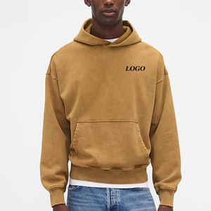 Sudadera con Capucha Casual de Hombros Caídos para Hombre, Diseño con Bolsillos Tipo Canguro y Logotipo Personalizado, Servicio OEM a Precio de Fábrica 2026 - Product Image 1