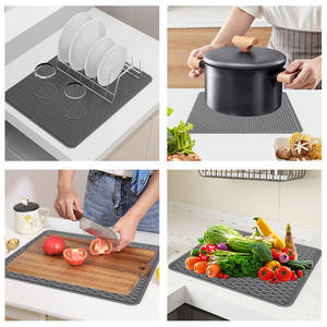 Best Seller Eco-Friendly Square <b>Silicone</b> Electric Stove Top Cover Extra Large Waterproof Heat Resistant Flat Black Kitchen <b>Mat</b> - Product Image 6