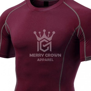 Camisetas de compresión de manga larga personalizadas de la mejor calidad, ropa informal de secado rápido, protector contra sarpullido con patrón sólido, venta al por mayor - Product Image 4