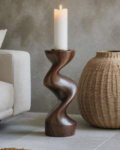 Portavelas de madera pura para decoración del hogar, bodas, fiestas, hoteles de lujo, decoración del hogar. - Product Image 1