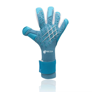 Gants de gardien de but Giga Latex, caoutchouc pour le dos de la main, injection de caoutchouc, rouleau négatif attaché, sangle en caoutchouc, T-Tab, enveloppe pour les doigts et le pouce - Product Image 2