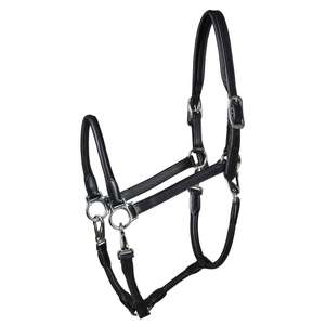 Nuevo Full Black Heavy Duty Leather Bling Crystal SHOW Halter Premium Product Genre - Product Image 4