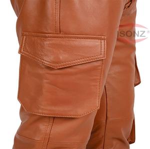 กางเกงหนังแท้น้ำหนักเบาปรับแต่งได้สำหรับผู้ชายและผู้หญิง - Product Image 5