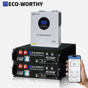 Nueva Batería de Iones de Litio de 10.24kWh, Paquete de 2, 48V 100Ah, 5kW 48V, para Sistemas Solares Fuera de la Red - Product Image 1