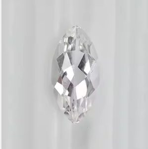 พลอยเทียมสีขาวธรรมชาติเจียระไนแบบ12X24mm ได้รับการรับรองจากบุษราคัม IGI - Product Image 1