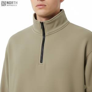 Chaqueta ajustada con cremallera para gimnasio para hombre al por mayor, sudaderas con capucha de diseñador a granel con logotipo personalizado, ropa deportiva de verano tejida sólida para correr - Product Image 4