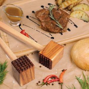 Ustensiles de cuisine attendrisseur de boeuf en bois pour la cuisson du steak marteau de viande de volaille en bois naturel pour la vente en gros - Product Image 1
