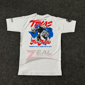 เสื้อแรชการ์ด BJJ พิมพ์ซับลิเมชันชันออกแบบได้ตามต้องการป้องกันแบบ240gsm พิมพ์ลายอัลตออลตาอเลต - Product Image 2