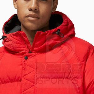 Veste matelassée pour homme entièrement personnalisable, avec capuche en toile, coupe-vent, respirante, légère, très vendue, prix raisonnable, la meilleure - Product Image 2