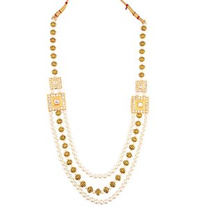 Fabricants de bijoux indiens cristal fausse perle perlée multi couches brin collier bijoux en gros - Product Image 5