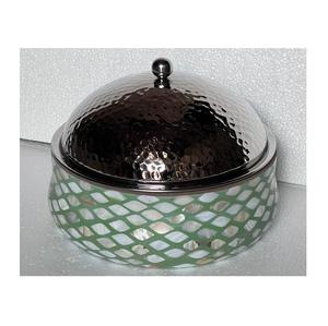 Casserole de service en acier inoxydable, incrustation de nacre en bois, chauffe-plat, serpillière, ustensiles de cuisine, nouvelle collection - Product Image 1