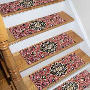 Tapis d'escalier géométrique Kilim, Tapis d'escalier cadeau, Tapis d'escalier fait main - Product Image 1