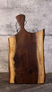 Planche à découper en bois d'acacia double face durable avec poignée solide Planche à découper rectangulaire personnalisée pour les tâches de cuisine - Product Image 2