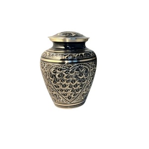 Urnes funéraires en laiton de style classique avec finition émaillée brillante, urnes de crémation de haute qualité pour cendres humaines, usage pour adultes - Product Image 1