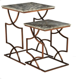 Mesa de anidación superior ovalada, muebles de aspecto recién llegado, diseño personalizado, sala de estar, muebles de oficina en casa - Product Image 6