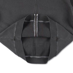 Sweat à capuche zippé 100% coton pour l'hiver Motif solide avec col à capuche et conception de poche Teint uni - Product Image 2