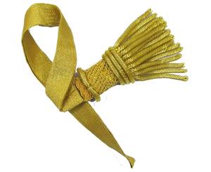 Nœud d'épée en or rouge de Singapour pour la décoration d'épée de cérémonie en fil métallique et frange ronpex - Product Image 3