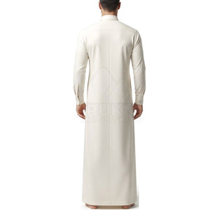 Stylish Slim Fit Modern <b>Thobe</b> for <b>Men</b> Casual Breathable Lightweight Cotton with Comfortable Fabric Neat Finishing Refined Look - Product Image 2