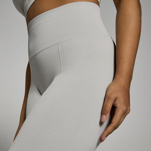 Mallas de entrenamiento de gimnasio para mujer superventas, pantalones de Fitness sin costuras de Spandex/nailon de alta calidad, tamaño adulto, estilo sólido para niñas - Product Image 4