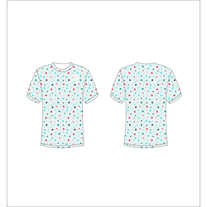 เสื้อยืดคอกลมแขนสั้นผู้ชาย ลายจุด พิมพ์ลาย ทรงปกติ สวมใส่สบาย ระบายอากาศดี Trackstar OEM แบรนด์ส่วนตัว TSI-G05-P0766 - Product Image 1