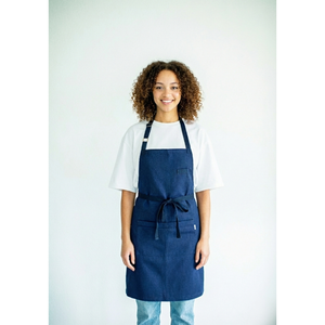 Tablier de cuisine multifonctionnel pour adultes, idéal pour le nettoyage et la cuisson, tablier de chef avec logo imprimé et poches pour la pâtisserie - Product Image 4