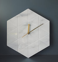 Reloj de Pared de Mármol Premium, Estilo Decorativo de Lujo, Personalizado, Moderno, Decoración de Pared para Sala de Estar, Funciona con Batería, de Una Sola Cara