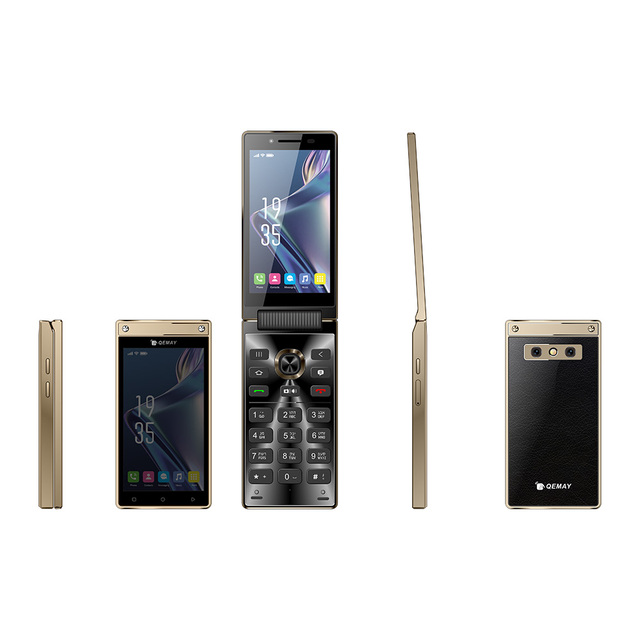 New Portable Smart Cellular Classic Talk and Text 4G Kosher Folding Feature Qwerty Keyboard Phone for Jewish Kids Seniors