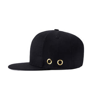 Chapeaux de sport classiques unisexes Snapback personnalisés avec logo brodé en 3D Polyester/coton à bord plat Chapeaux de fête en plein air Style de rue - Product Image 2