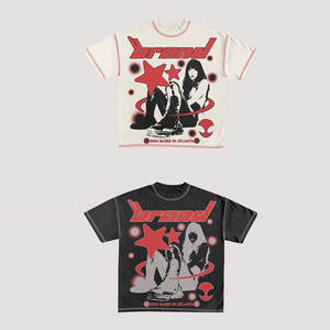 Camiseta de Hombre, Corte Regular, 100% Algodón, Estilo Hip-hop, Logotipo Personalizado Bordado, Cuello Redondo, Tejido de Punto, Ecológica, Secado Rápido, Venta al Por Mayor - Product Image 6