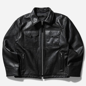 เสื้อแจ็คเก็ตหนังวัวแท้ 100% รุ่นใหม่สำหรับผู้ชาย TWILL SPORTS 2026 คอตั้ง กันน้ำ ระบายอากาศได้ดี สวมใส่สบายสำหรับฤดูใบไม้ร่วง มีไซส์พลัส - Product Image 1