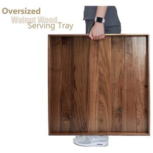 Plateau de service carré en bois avec caractéristiques écologiques Couleur bois naturel Produit de Offre Spéciale Échantillon gratuit - Product Image 6