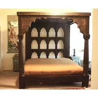 Cama Plegable de Madera de Mango Sólida, Estilo Moderno, Lujoso y Vintage, Personalizable, de Alta Calidad, Marca Manish Art Handicrafts, Venta al Por Mayor