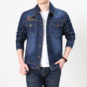Vestes en fourrure jean pour hommes au design vintage élégant Logo personnalisé Streetwear bleu avec service d'hiver OEM en PU - Product Image 3